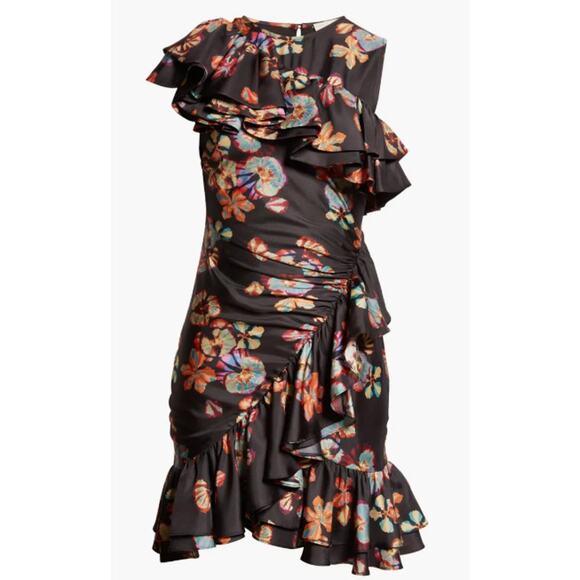 Ulla Johnson Candace Floral Silk Dress Size 0 - Picture 5 of 12
